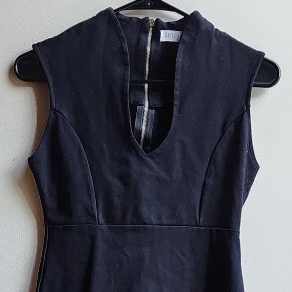 Stella Luce Black Sleeveless Sheath Dress Size Medium - Picture 5 of 14